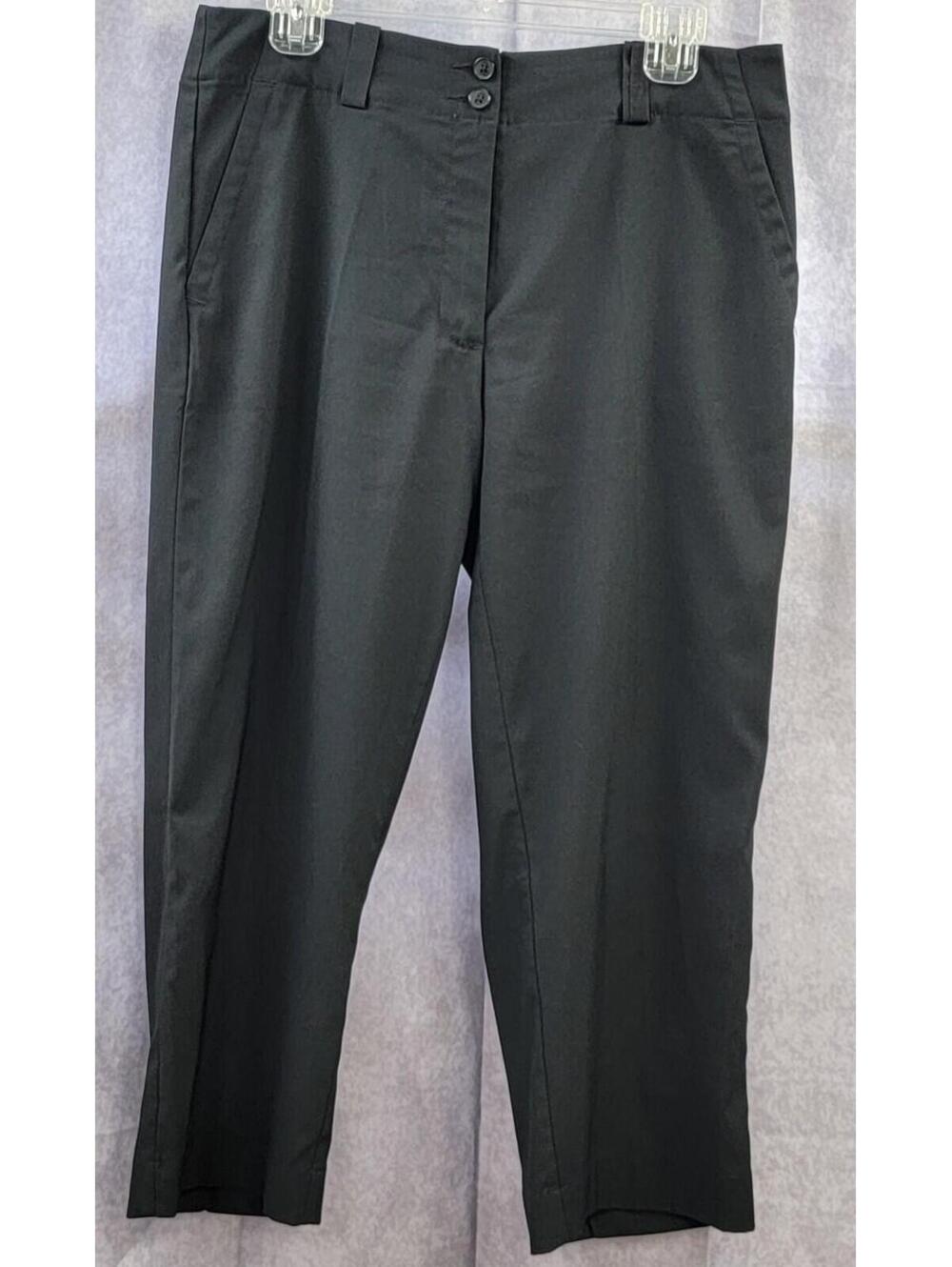 Nike Golf Dri-FIT Capri Pants Women's Size 10 Black Tour Performance EUC